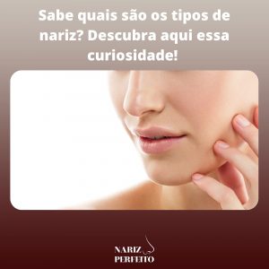 Sabe quais são os tipos de nariz? Descubra aqui essa curiosidade! 