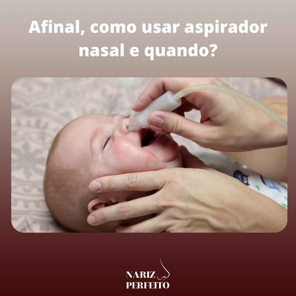 Afinal, como usar aspirador nasal e quando?