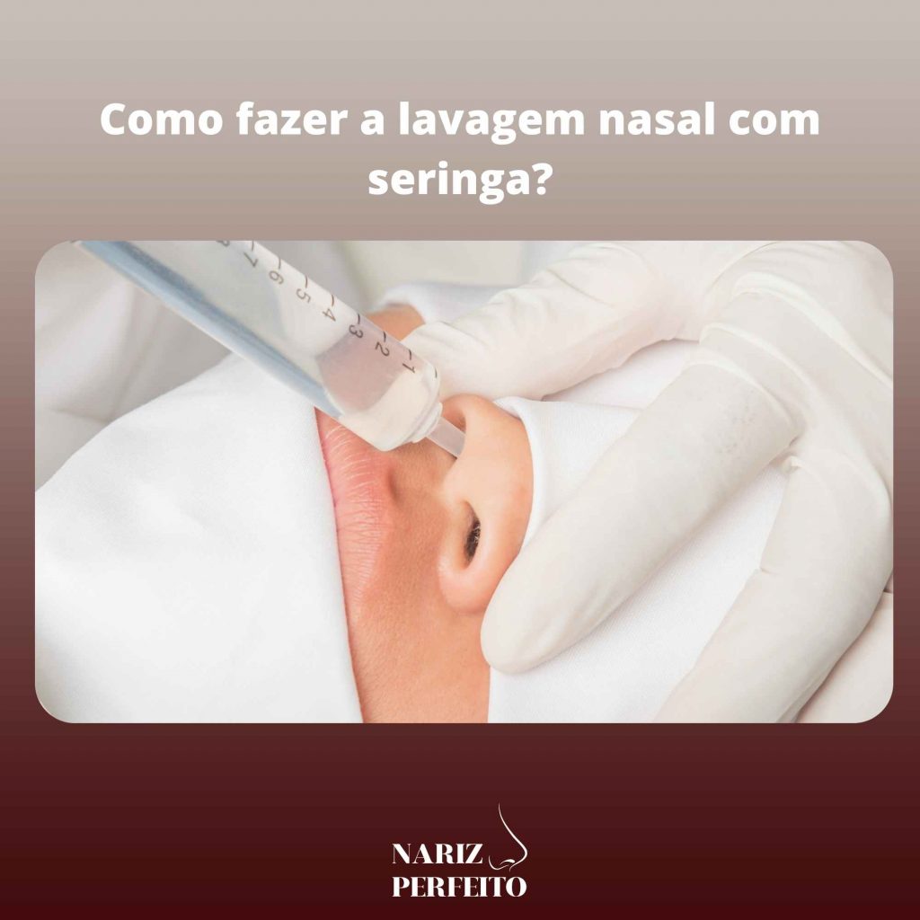 Como fazer a lavagem nasal com seringa?