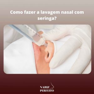 Como fazer a lavagem nasal com seringa?