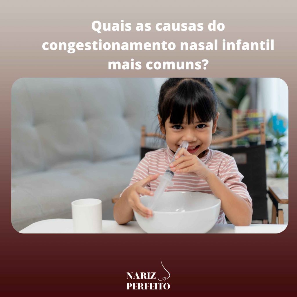 Quais as causas do congestionamento nasal infantil mais comuns?